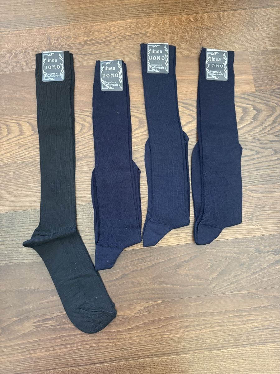 Calze: 4 Herren Socken Gr. 43-45 – Nuovo e nell'imballaggio originale da Zürich venduto da Fabrizio1978