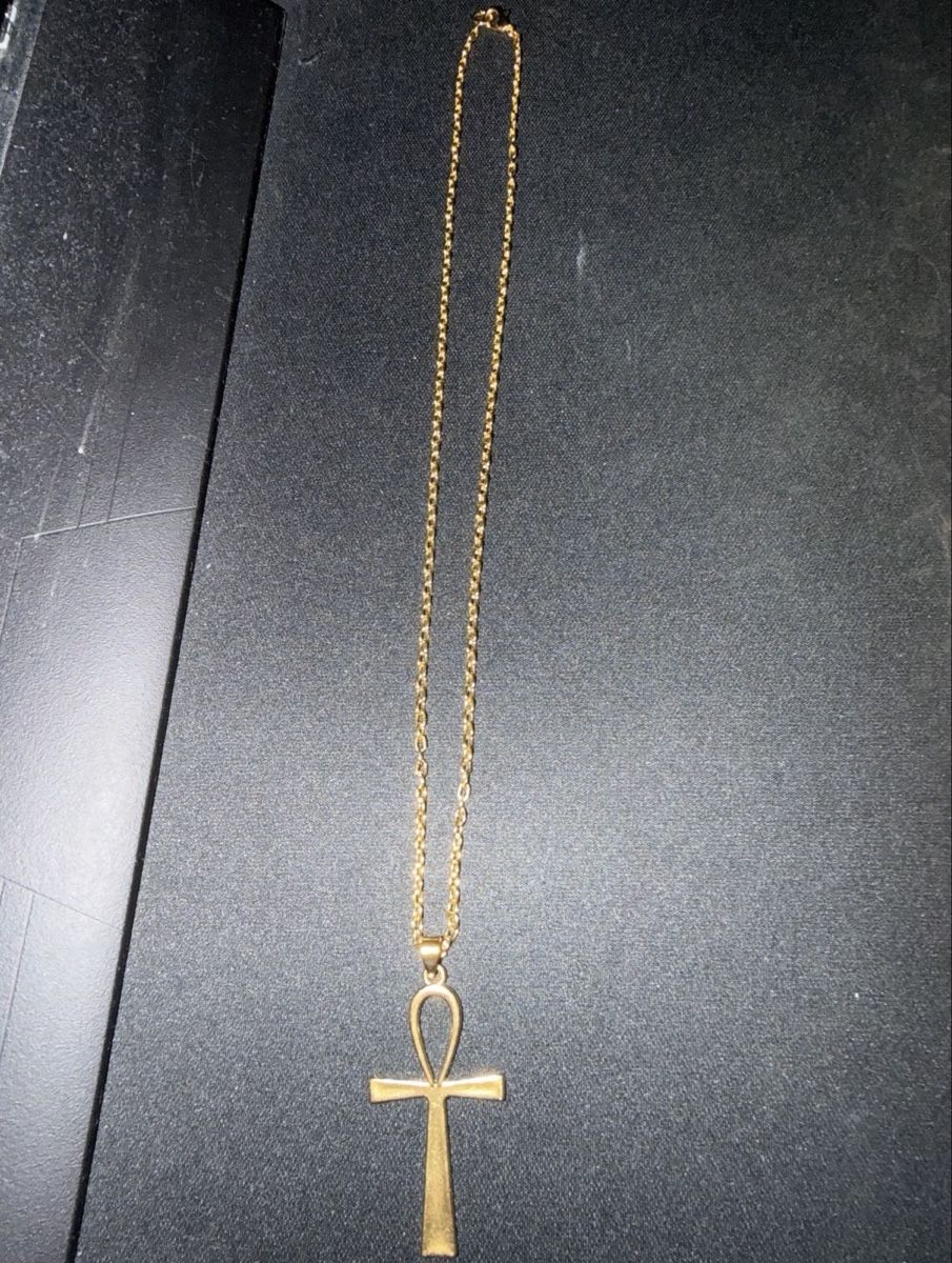 Catenine: Collier pendentif ankh doré – Nuovo (secondo la descrizione) da Biel/Bienne venduto da DonCo_ 1