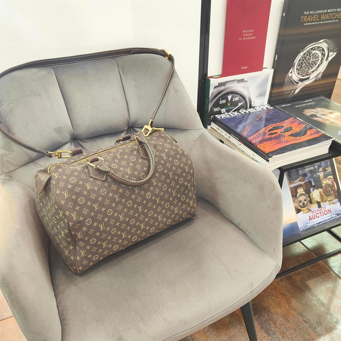 Louis Vuitton Borse da donna: Sac à main Louis Vuitton Speedy 30 Mini Lin – Usato da Montreux venduto da CashPay_Montreux