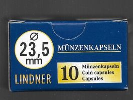 Lindner 10er Pack Münzkapseln 23,5 mm