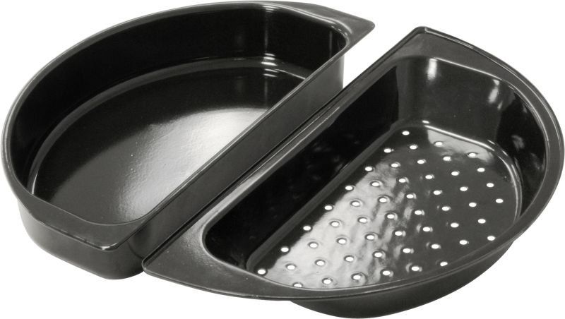 Outdoorchef Teglie da forno: Outdoorchef Half-Moon  Halbmond Kochset, 2-teilig – Nuovo e nell'imballaggio originale da Bassersdorf venduto da Arlac0