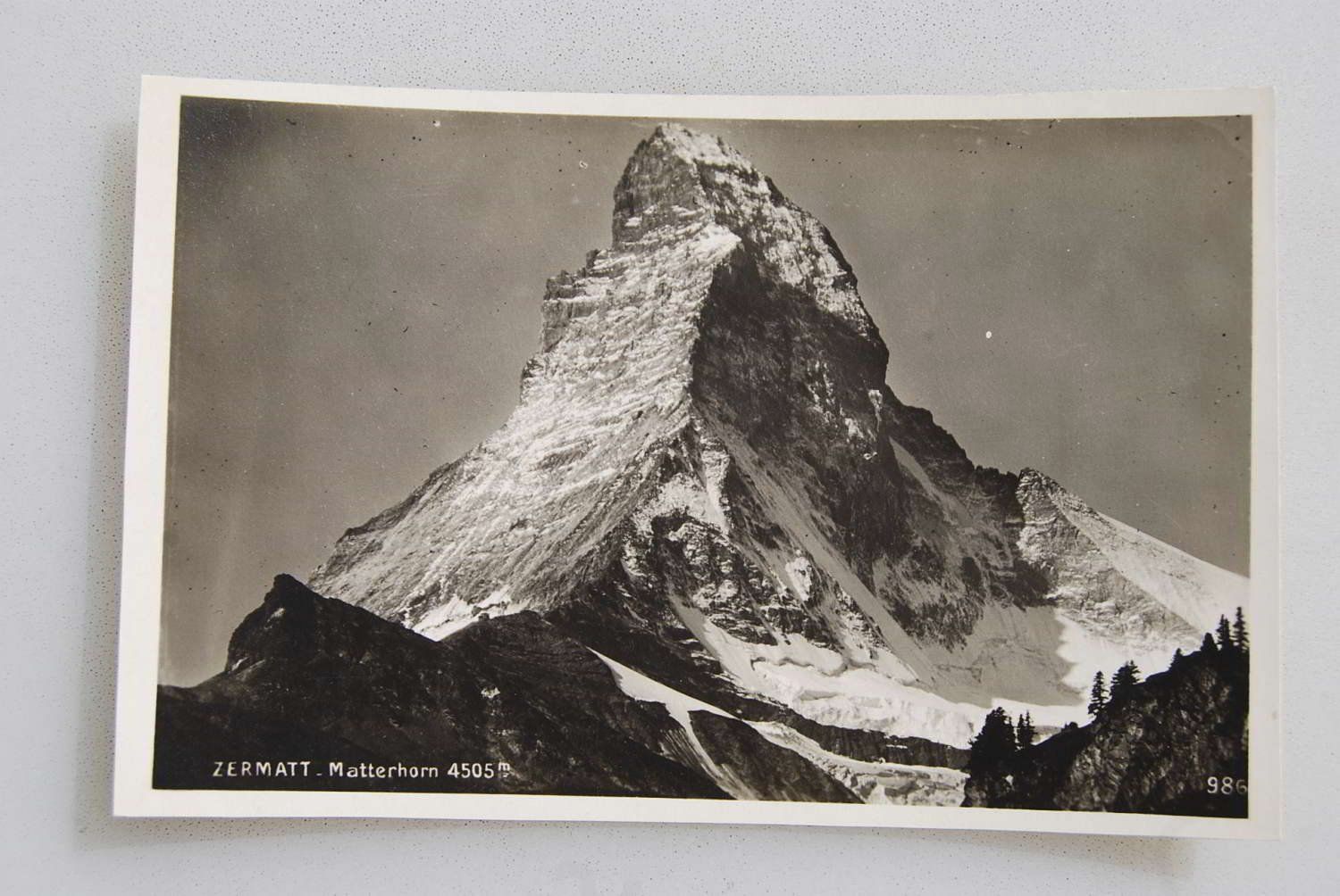 Ansichtskarten: AK Zermatt - Matterhorn 4505 m – Gebraucht aus Rüfenacht BE von Toro06