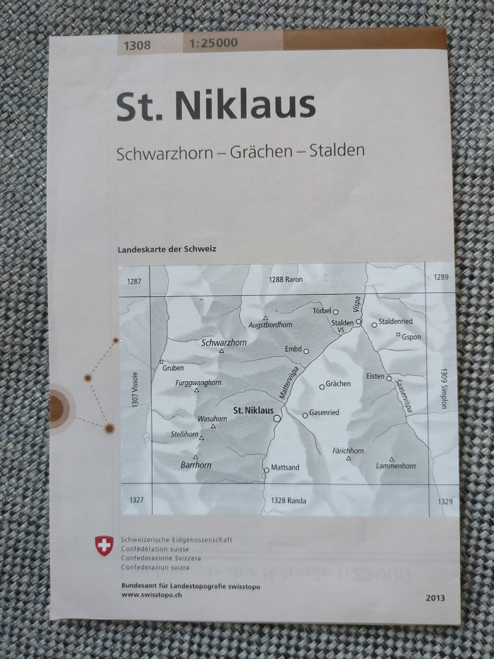 Cartine & Atlanti: Wanderkarte, St. Niklausen – Usato da Luzern venduto da reg_dq65