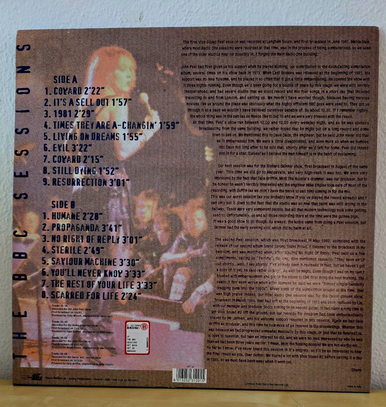 Dischi in vinile: Vice Squad - The BBC Sessions LP, – Usato da Lugano venduto da mdal 1