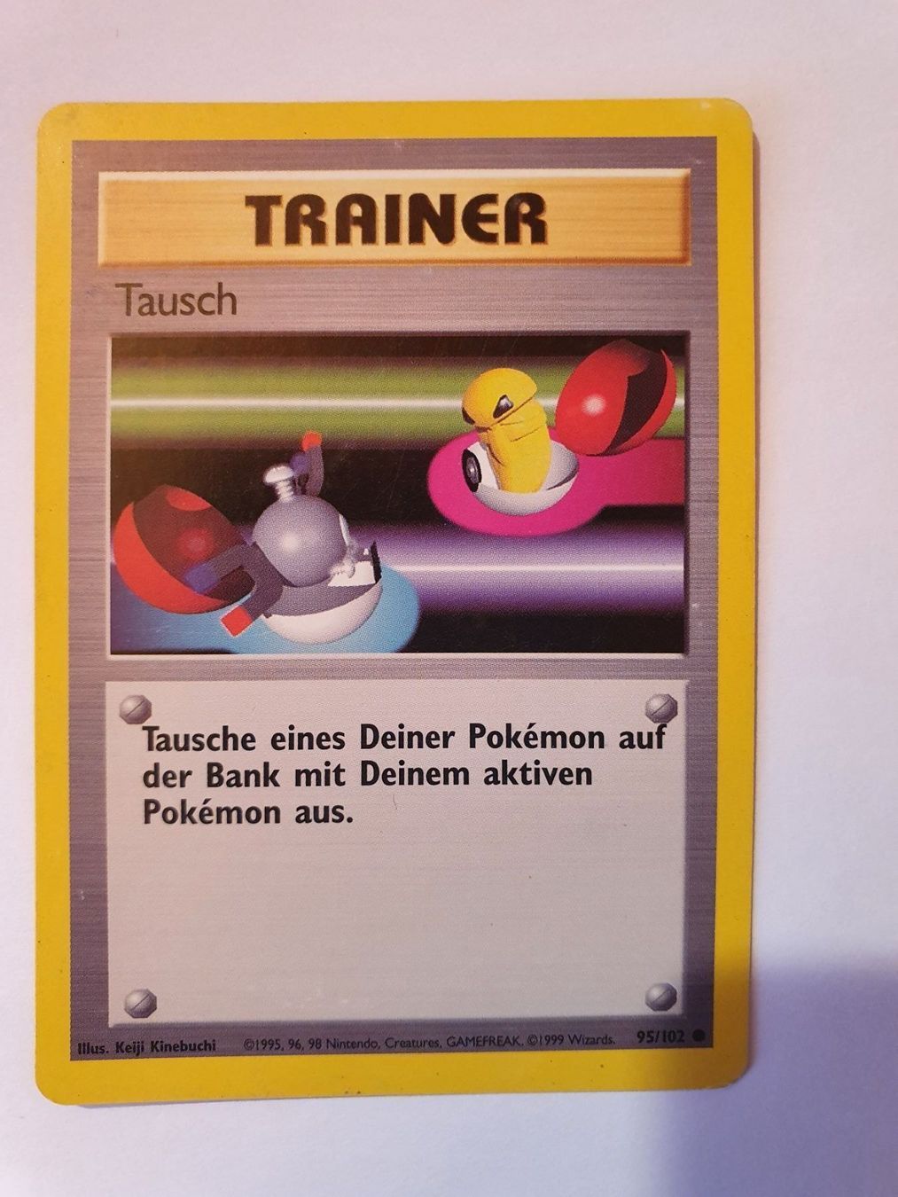 Pokémon Carte collezionabili: Pokémon Trainer Tausch 1999 95/102 – Usato da Oberdorf BL venduto da BaldenEagle
