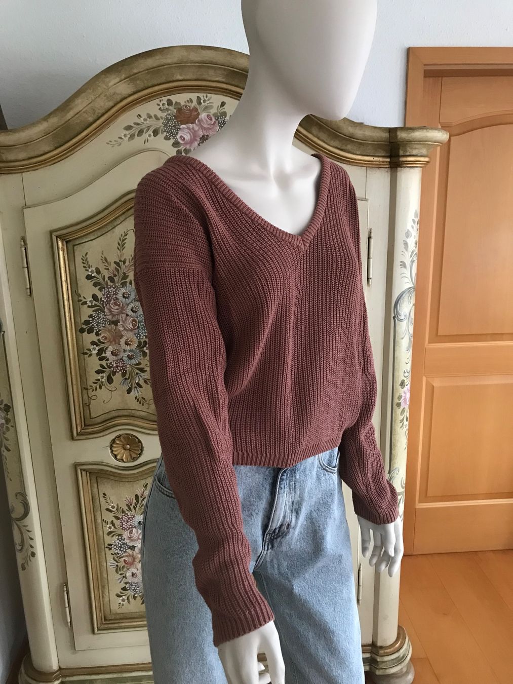 Maglioni & Felpe: Strickpullover altrosé, v-Ausschnitt – Usato da Rumisberg venduto da Jessica.97. 1