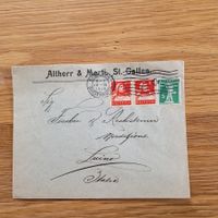 Brief Lettre Altherr & Marti St.Gallen 1915
