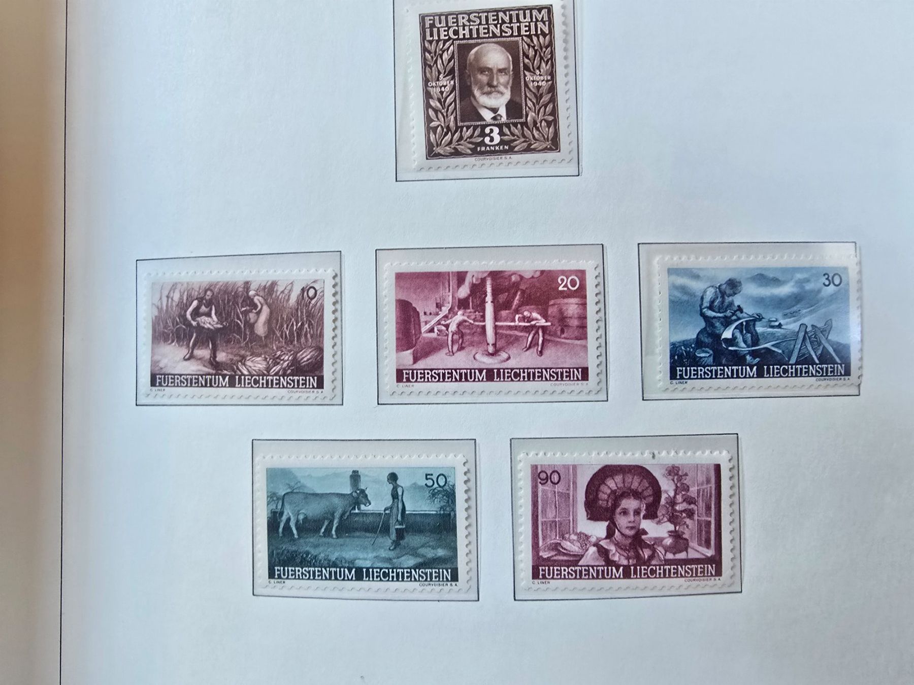 Tutti i francobolli: FL Znr 156-161 postfrisch – Usato da triesenberg venduto da wisi369