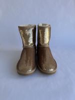 Boots Gold Pailletten Winter Kuschelig Neu!