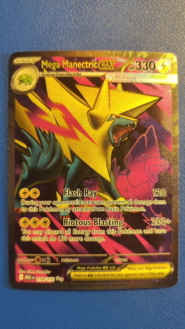 Pokémon Carte collezionabili: Mega Manectric ex 158 / 132 Mega Evolution Ultra Rare ✨ – Nuovo (secondo la descrizione) da St-Saphorin-Lavaux venduto da Mercimaisnon