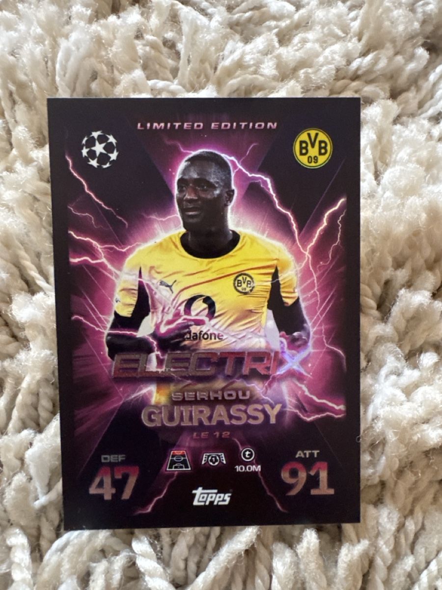 Topps Cartes à collectionner: Topps Match Attax Extra Serhou Guirassy – Neuf (Voir description) à Muolen par Pelon1