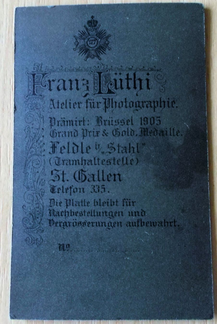 Poster & Bilder: Franz Lüthi Feldle-St. Gallen 1905 – Gebraucht aus Uffikon von Semo2 3