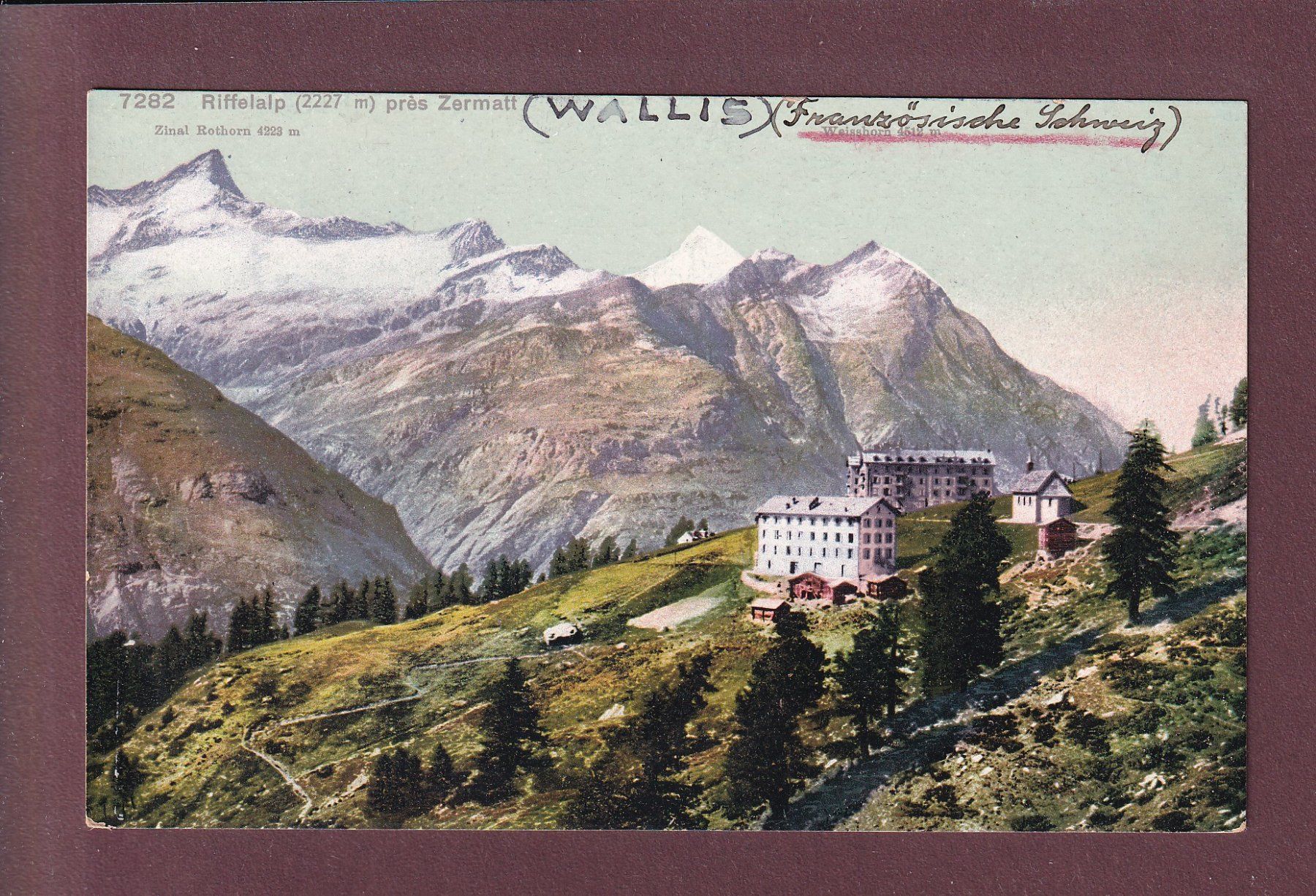 Cartoline postali: RIFFELALP près Zermatt – Usato da Pully venduto da nicecards