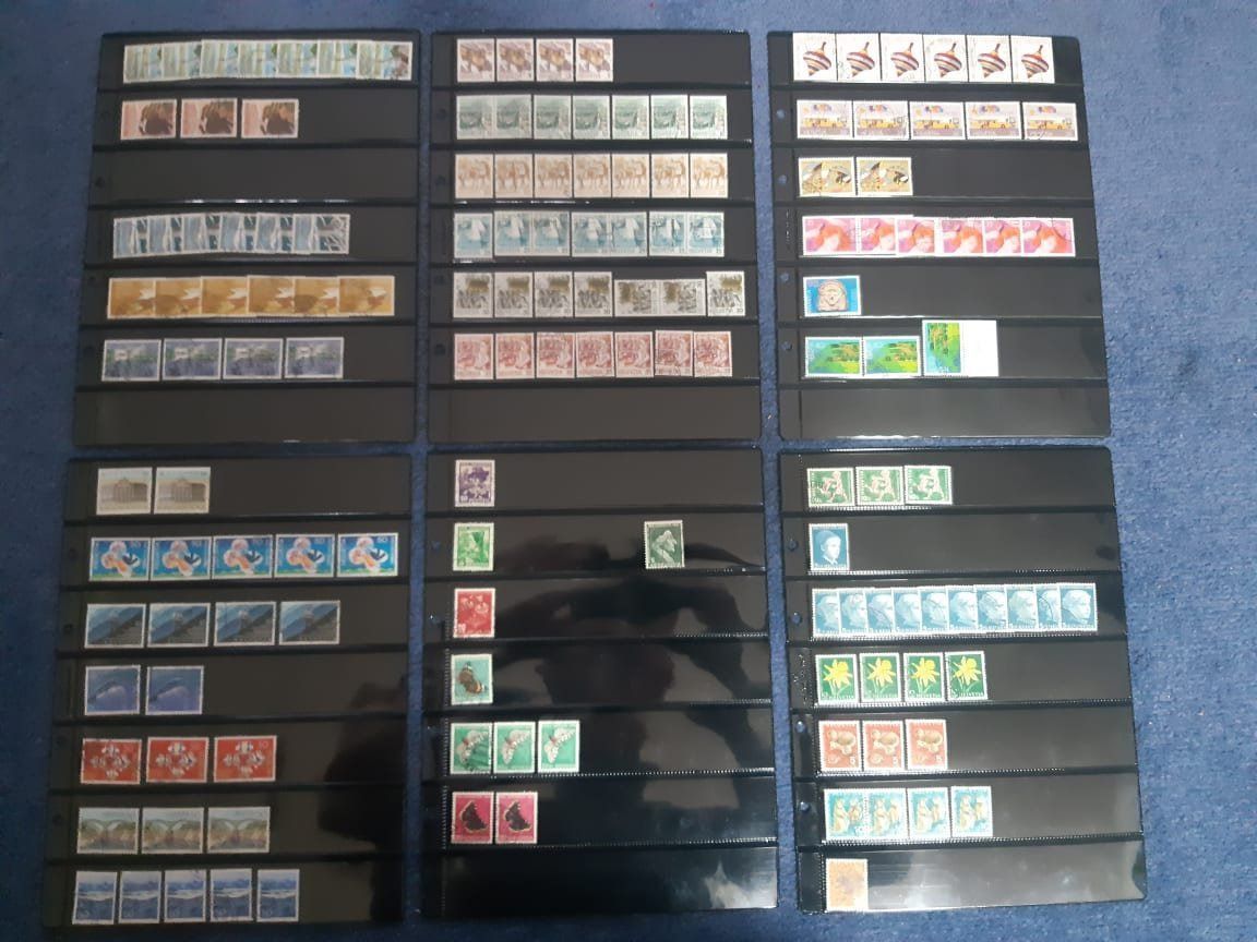 Tutti i francobolli: Schweizer Briefmarken in Ringalbum blau – Usato da Dulliken venduto da Airliner2 6