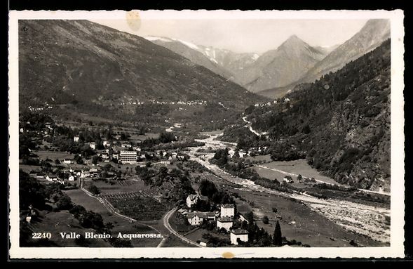 Cartes postales: Acquarossa /Valle Blenio, Totalansicht a – D'occasion à Berlin par bartko-reher