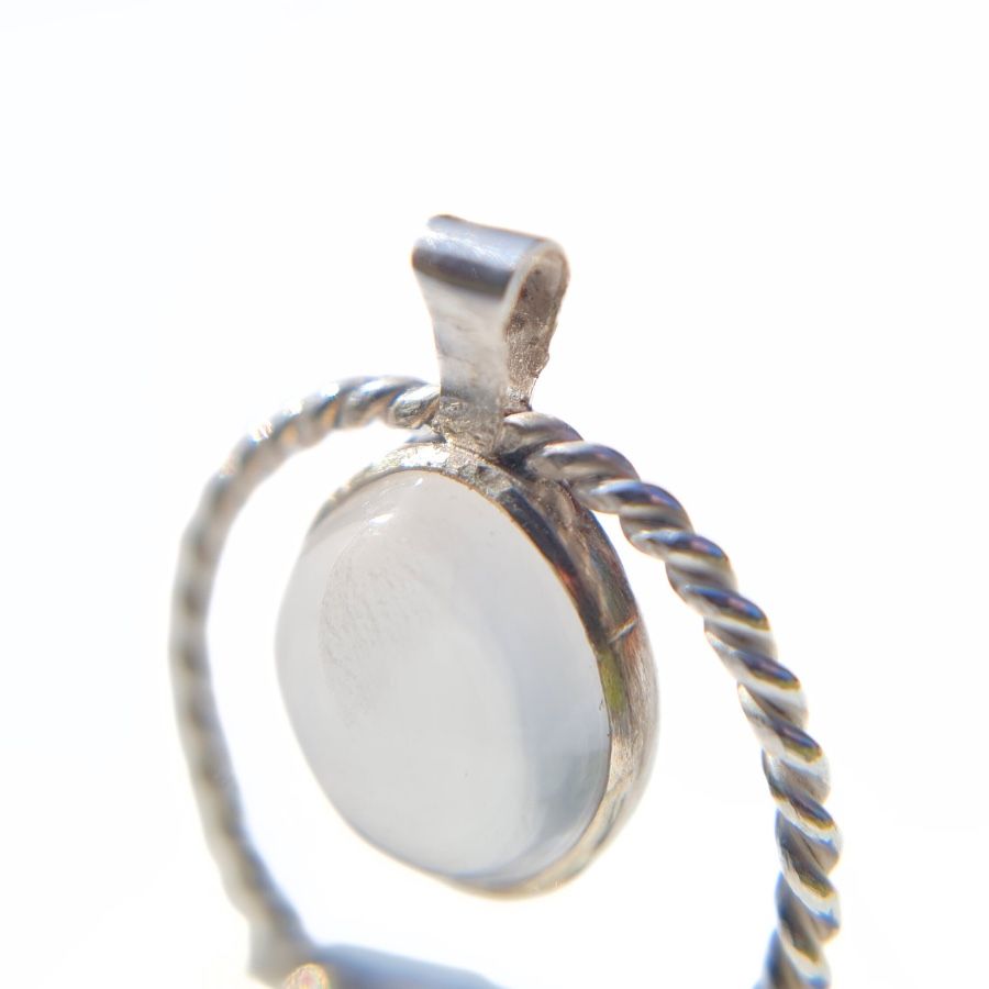 Ciondoli: Silber Anhänger mit Mondstein Cabochon – Nuovo e nell'imballaggio originale da Olten venduto da Lulu_Amani 2