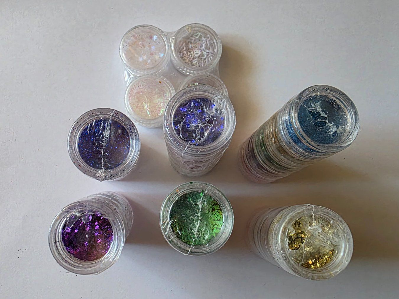 Unghie finte: Glitzer Set: 34 Döschen Nail Art & Bastel Glitzer - ab 1.00 – Nuovo e nell'imballaggio originale da Uffikon venduto da san123day 1