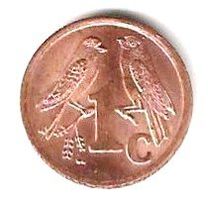 Münze 1 cent (ININGIZIMU AFRIKA)  Südafrika