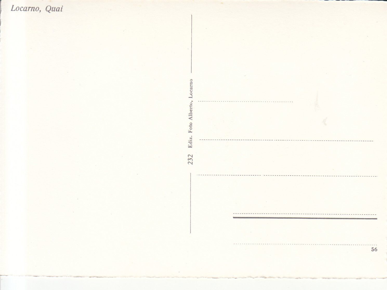 Cartoline postali: Locarno Quai, ca. 1960 – Usato da Bürglen TG venduto da StampGraf 1