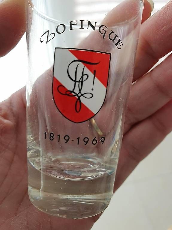 Bicchieri: Zofinger Schnapsgläslein 150-jähriges Bestehen – Nuovo (secondo la descrizione) da Widen venduto da dem_tdb9 1