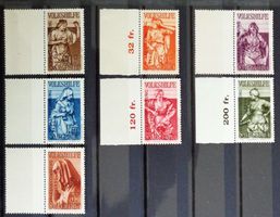 SAARGEBIET 1934: Volkshilfe-Serie Aufdr. Volksabstimmung **
