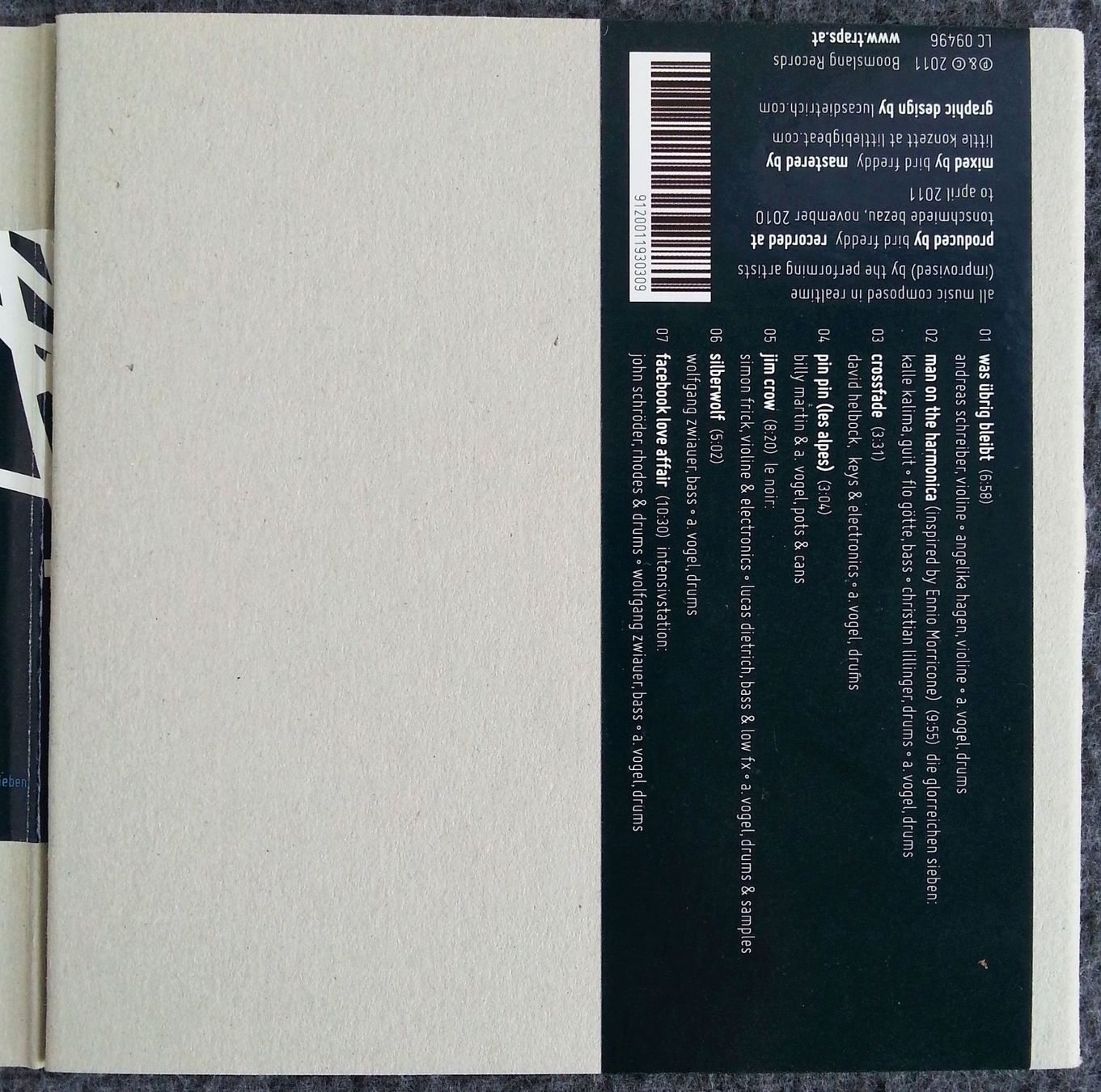 CD: CD VOGELPERSPEKTIVE VOL. 1 / Jazz Alfred Vogel 2011 – Usato da Oberriet SG venduto da Manick 3