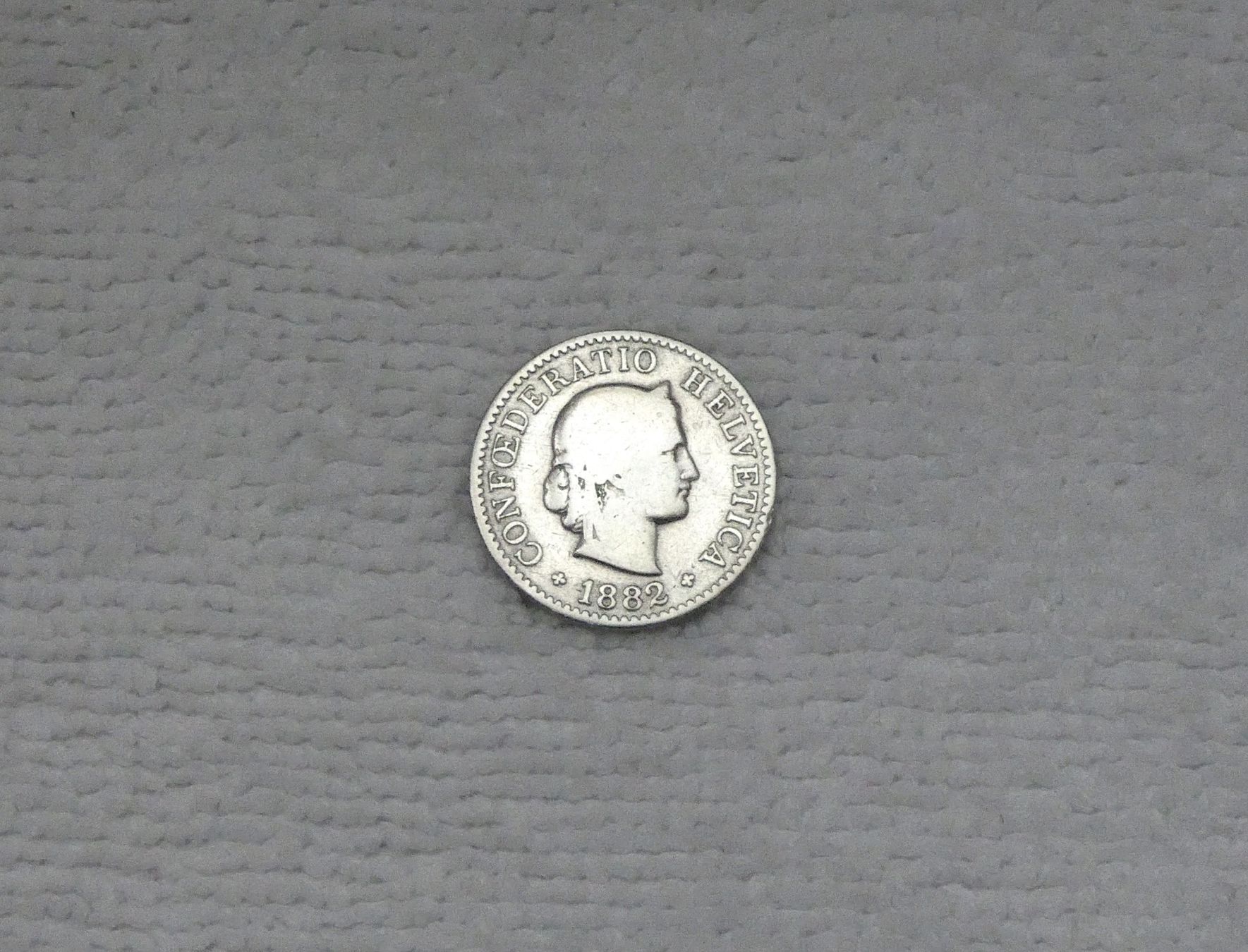 Tutti le monete: 5 centimes/rappen 1882 – Usato da Nyon venduto da Ilmi09