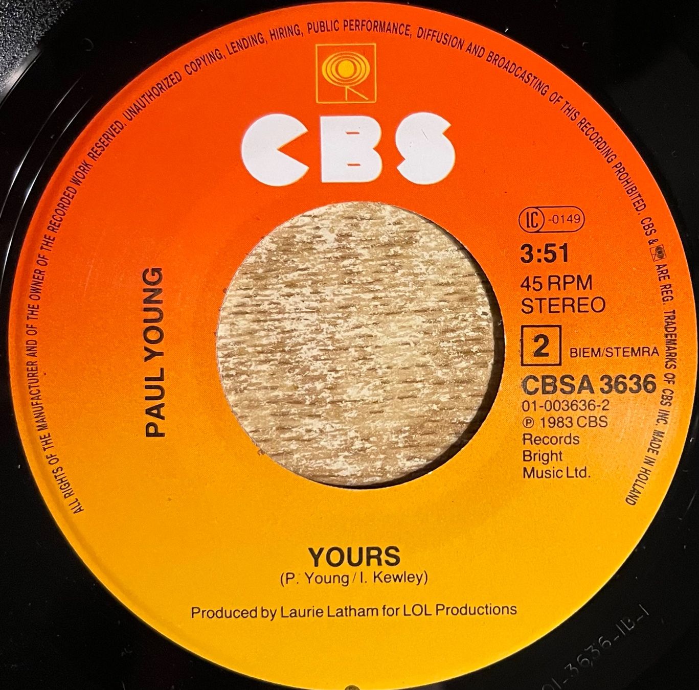 Schallplatten: PAUL YOUNG - COME BACK AND STAY – Gebraucht aus Bussigny von vinyl-pas-cher 3