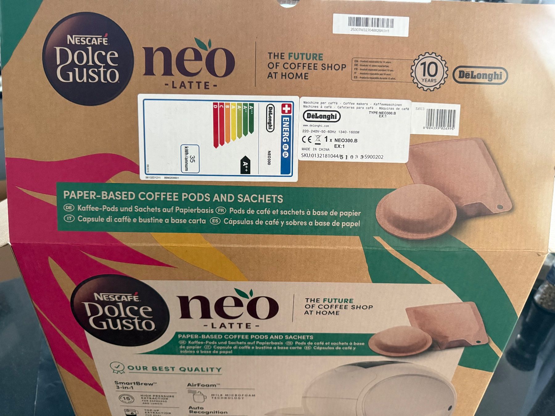 De'Longhi Macchine per caffè & Macchine per espresso: Dolce Gusto Neo Latte Black Edition – Nuovo e nell'imballaggio originale da Erlach venduto da Manuchka 3