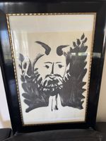 Originale Picasso Litho, gerahmt