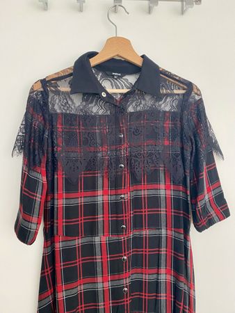 Kariertes Kleid von Desigual Gr. XS