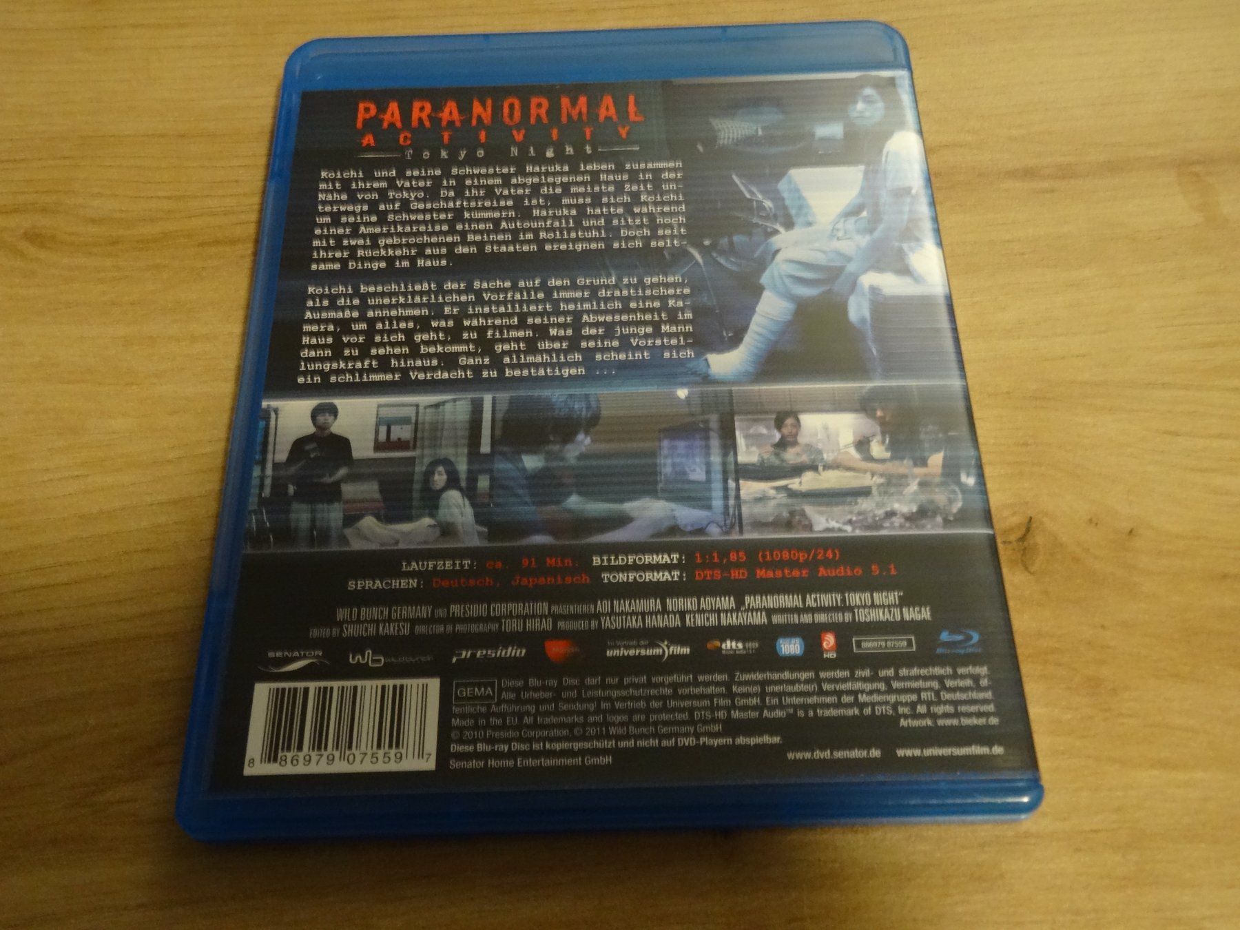Alle DVDs: Blu-ray Paranormal Activity Tokyo Night – Gebraucht aus Olten von Disc-Verkauf 2