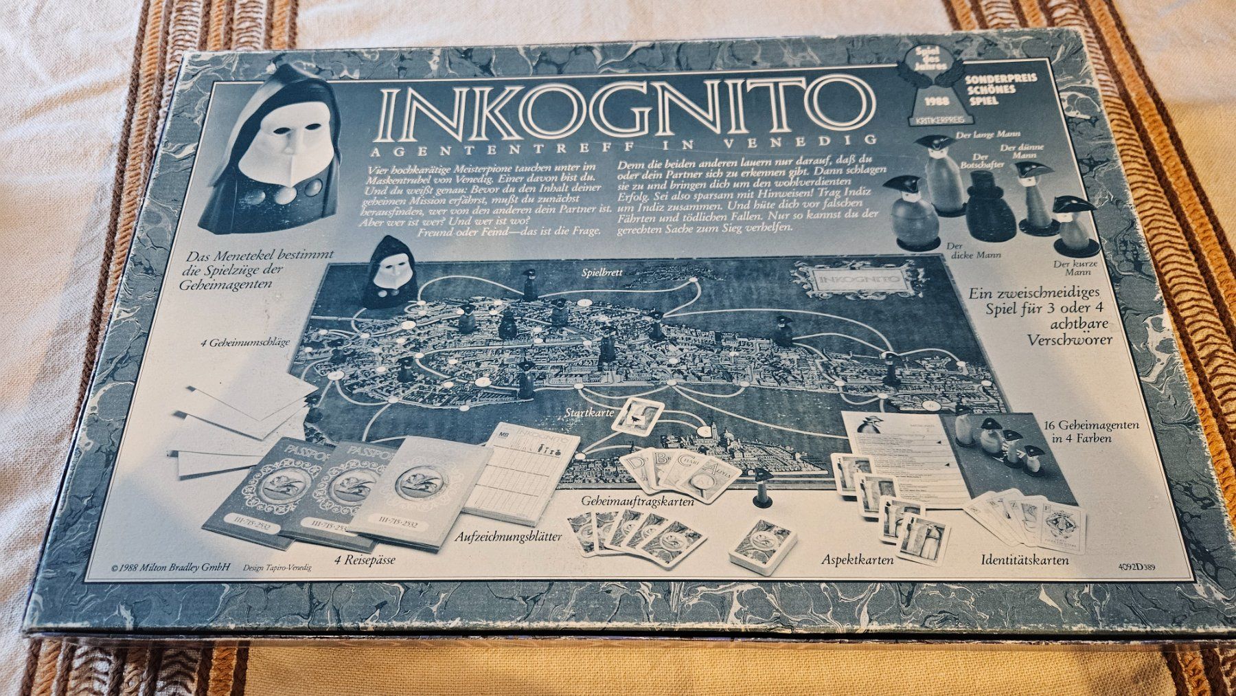 Giochi: Gioco da tavola MB Inkognito (DE) – Usato da Melano venduto da H-Sara 1