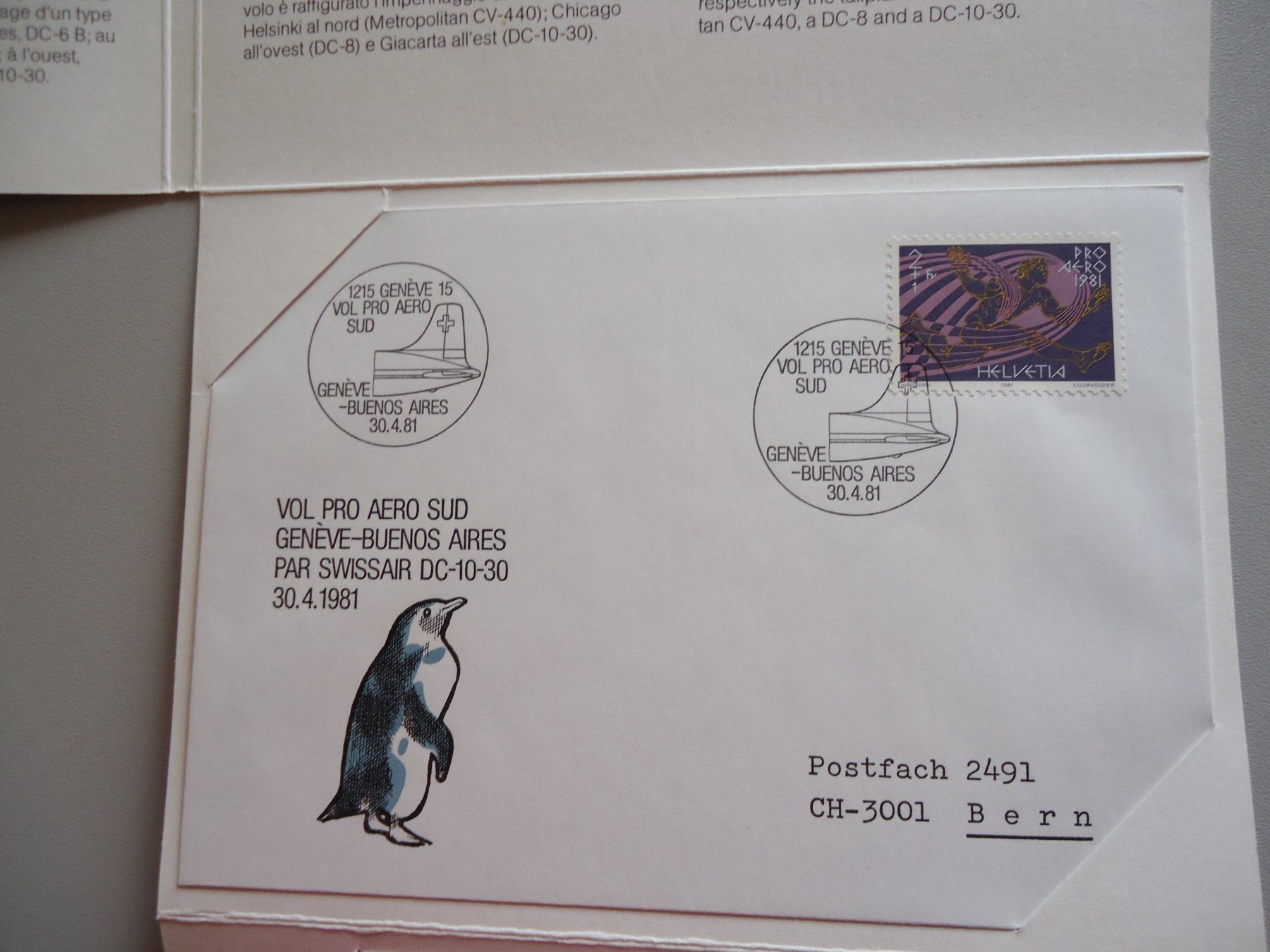 Tutti i francobolli: Luftpost Pro Aero Flüge 1981 – Nuovo (secondo la descrizione) da Belp venduto da Hefabe 5