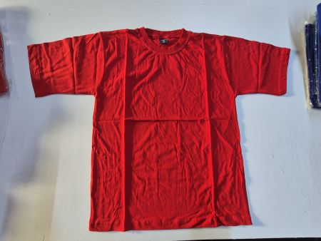 T-Shirt - Rot, Grösse L, 100% Baumwolle