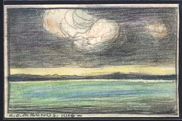 Handgemalt sign. Carl O. Arends: See bei