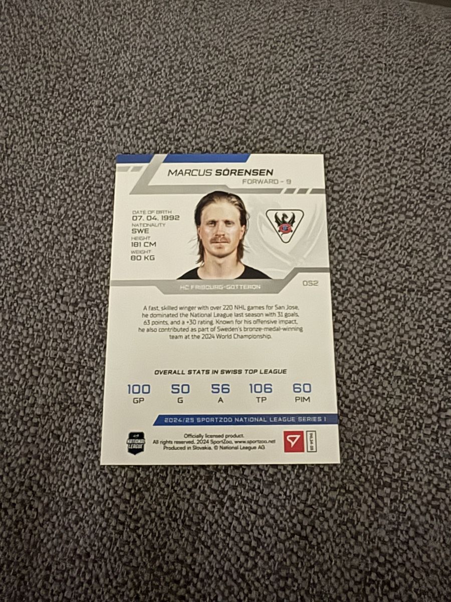 Sportzoo Carte collezionabili: Sportzoo Marcus Sörensen – Nuovo (secondo la descrizione) da Bellinzona venduto da spa_69zv 1