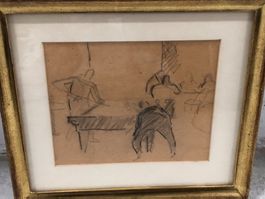 Charles Hindenlang (1894–1960) – Original-Bleistiftzeichnung