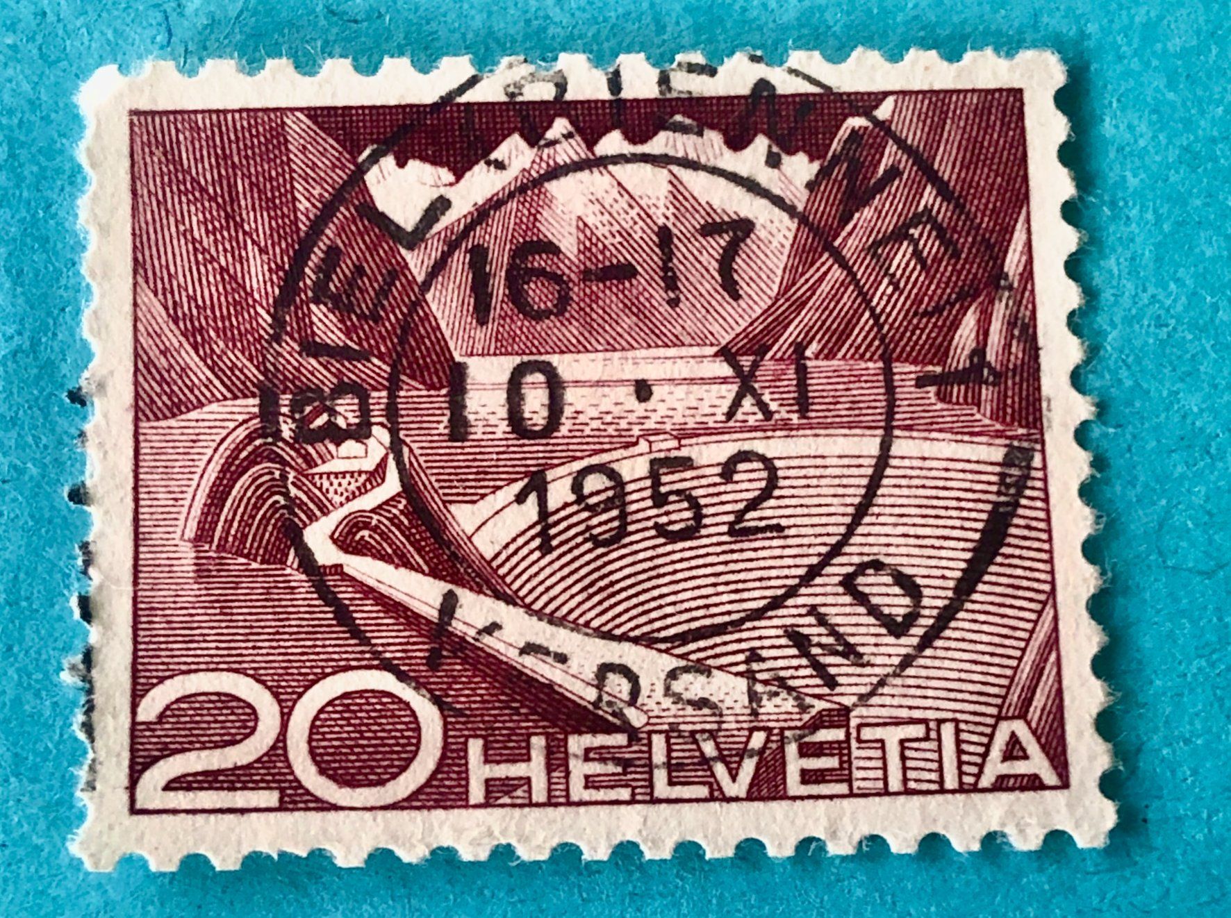 Tutti i francobolli: Nr.301A  Technik und Landschaft GESTEMPELT Biel – Usato da Aarau venduto da Billa007