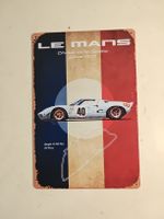 Blechschild von Le Mans in Vintage-Look, Deko. (nov401)