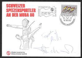 Sonderbrief S. 1017 Fechten Muba 25.4.1980 Unterschriften