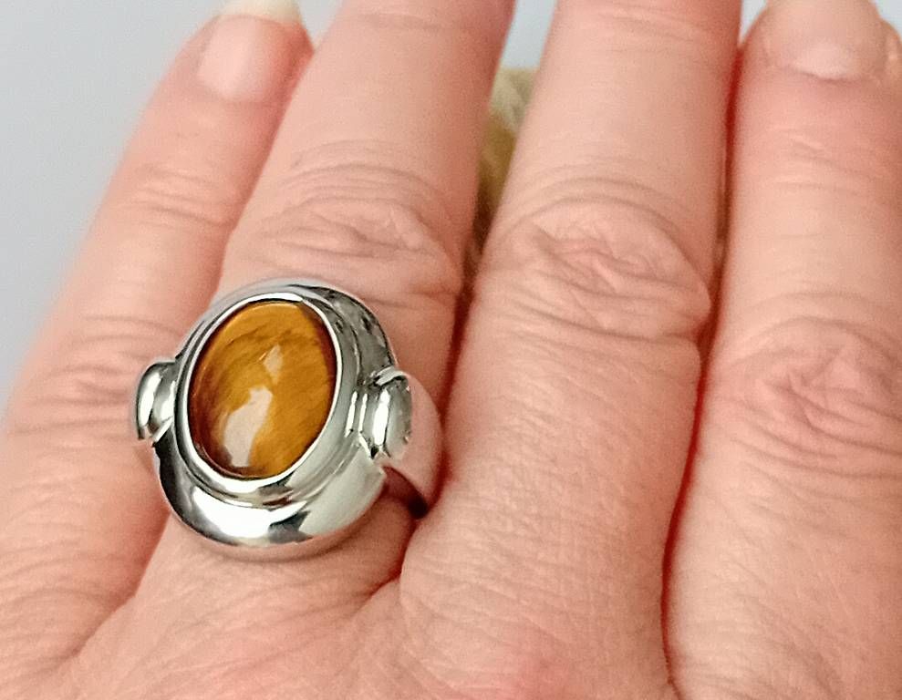 Anelli: Ring Silber mit Tigerauge – Usato da Stans venduto da wer_fd5f 2