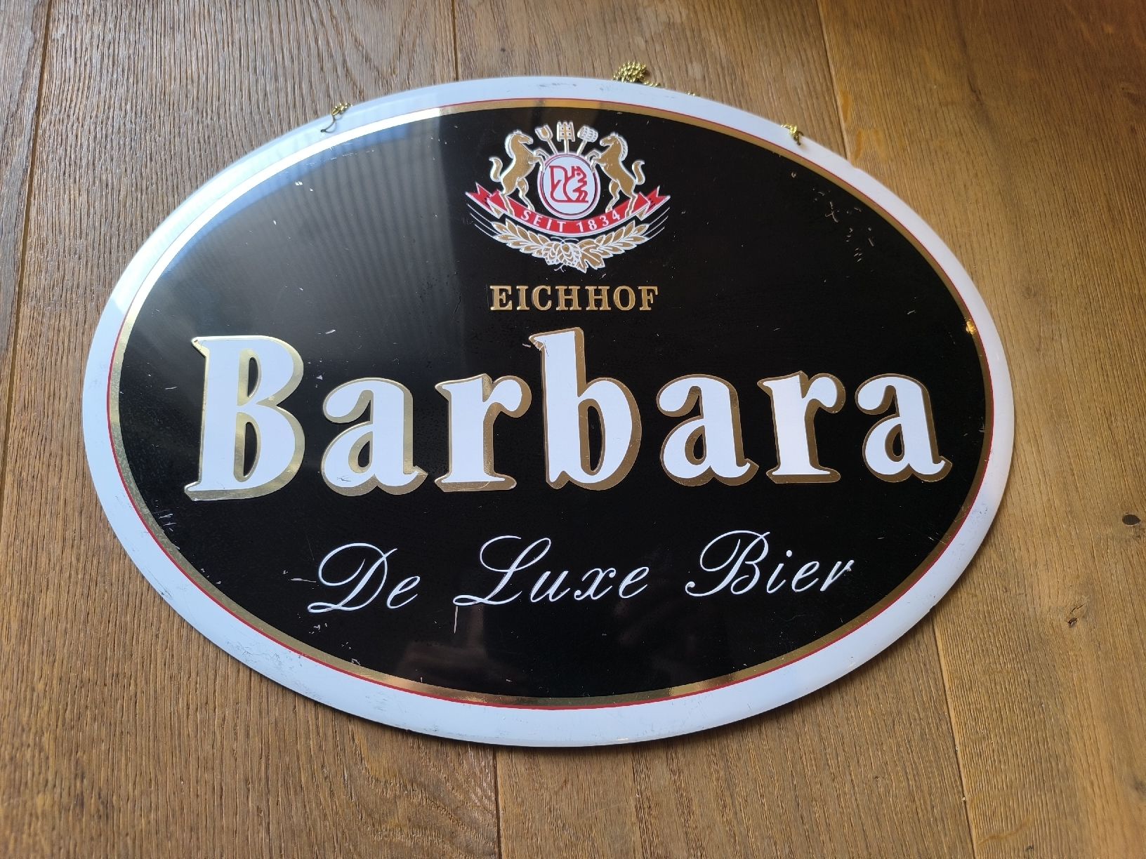 Eichhof Schilder: Schild Eichhof Barbara De Luxe Bier – Gebraucht aus Altdorf UR von Rafi84