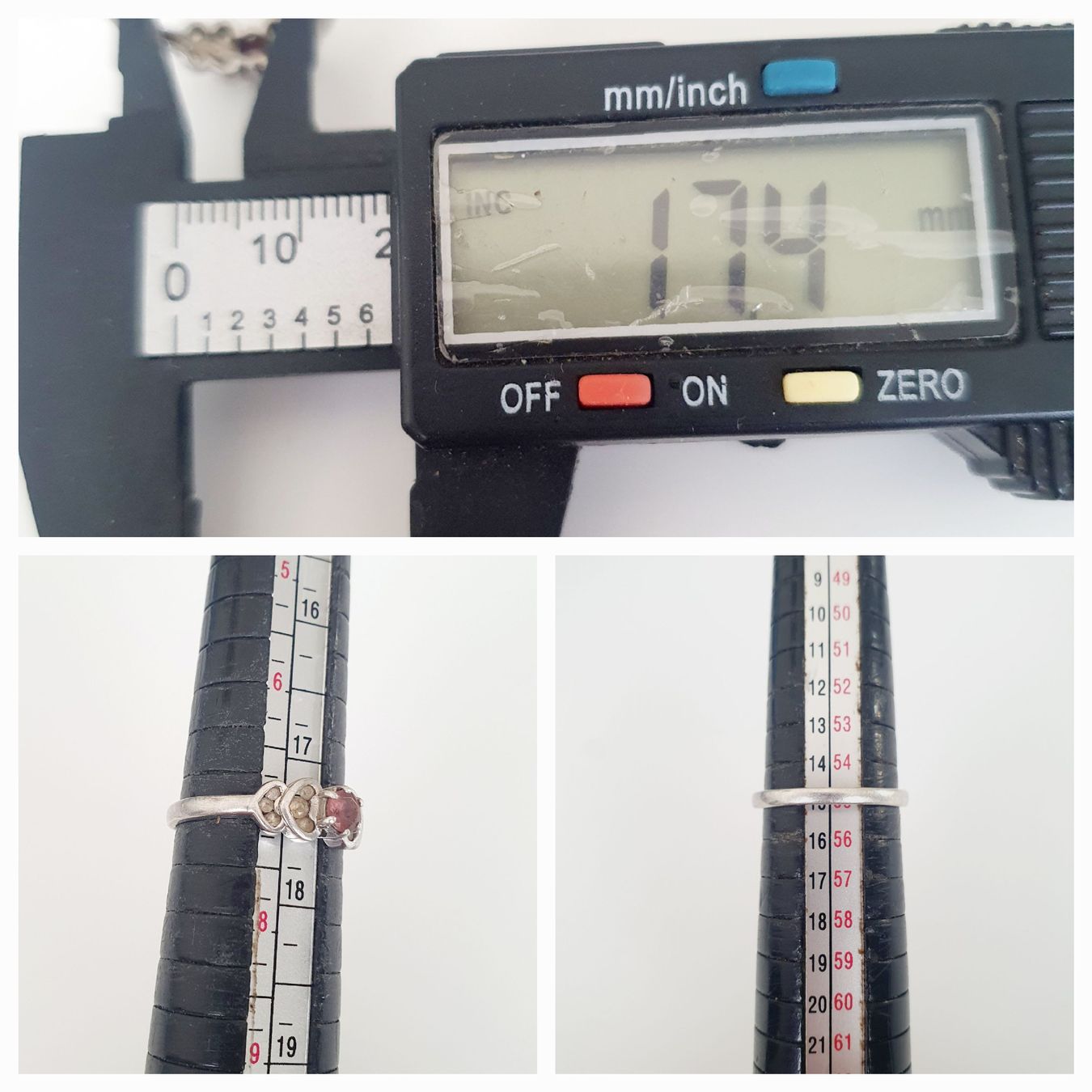 Anelli: Silberring 925 mit pinkem Stein, Grösse 17.4 mm, – Usato da Kreuzlingen venduto da Wunderkiste123 9