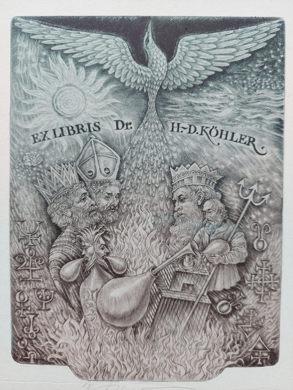 Dipinti: Exlibris Peter Kocak - Original Radierung signiert – Usato da Obfelden venduto da Exlibris-Art