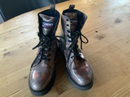 Tommy Jeans Schnürstiefel holografisch Grösse 39