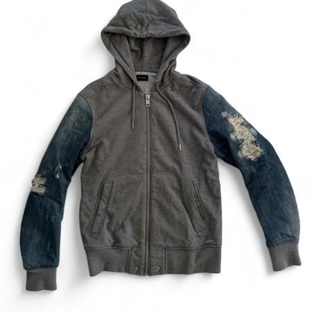 Diesel Grey and Blue Hoodie