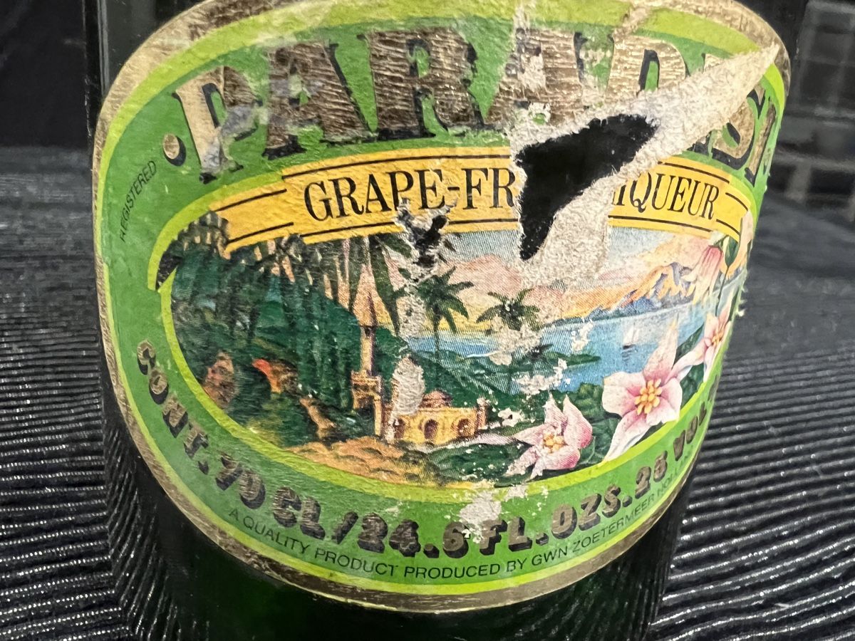 Bevande alcoliche: PARADISI GRAPPE-FRUIT LIQUEUR ANCIENNE BOUTEILLE – Usato da Genève venduto da Leboucheoreilles 3