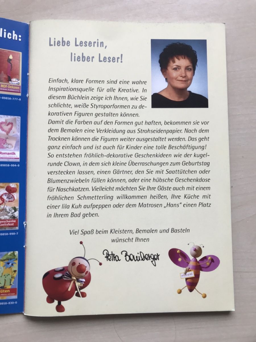 Bücher: Bastelbuch "Lustige Gesellen" Deko Styropor Figuren – Gebraucht aus Udligenswil von Lilienfarbe 1