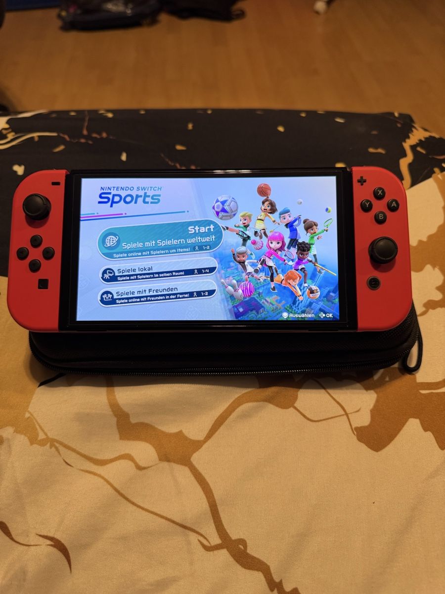 Nintendo Switch OLED Mario Red | 4 Joy-Cons | Sports | 128GB (Neu ...